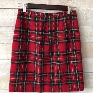Eddie Bauer tartan wool skirt